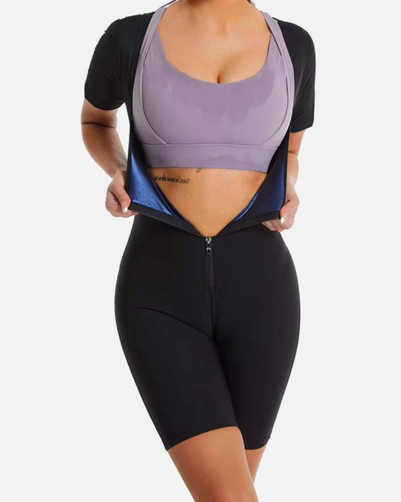 Women's Full Body Sauna Suit for Waist Training and Belly Fat Workouts