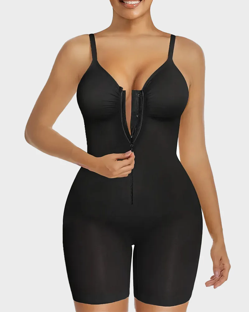 Women's Tummy Control Zip Bodysuit