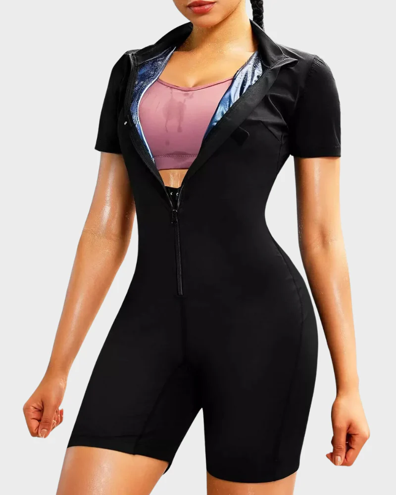 Women's Full Body Sauna Suit for Waist Training and Belly Fat Workouts