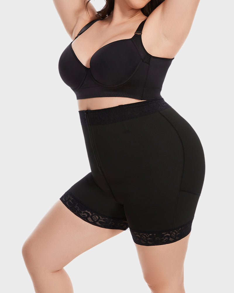Boned Sculpt High Waist Shorts