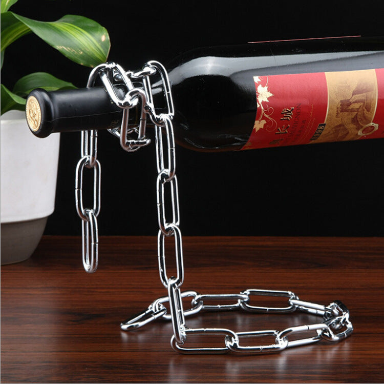 Hanging Chain Wine Rack