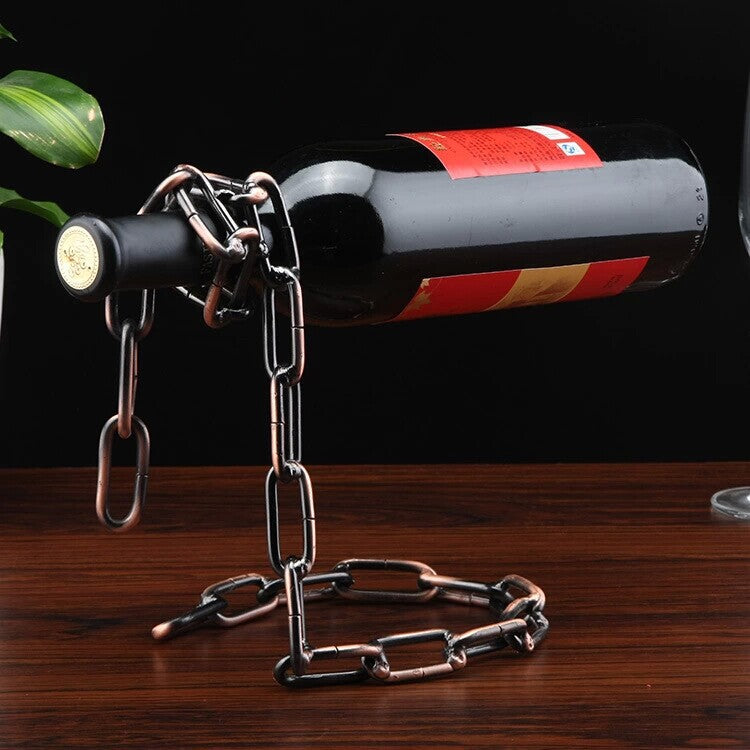 Hanging Chain Wine Rack