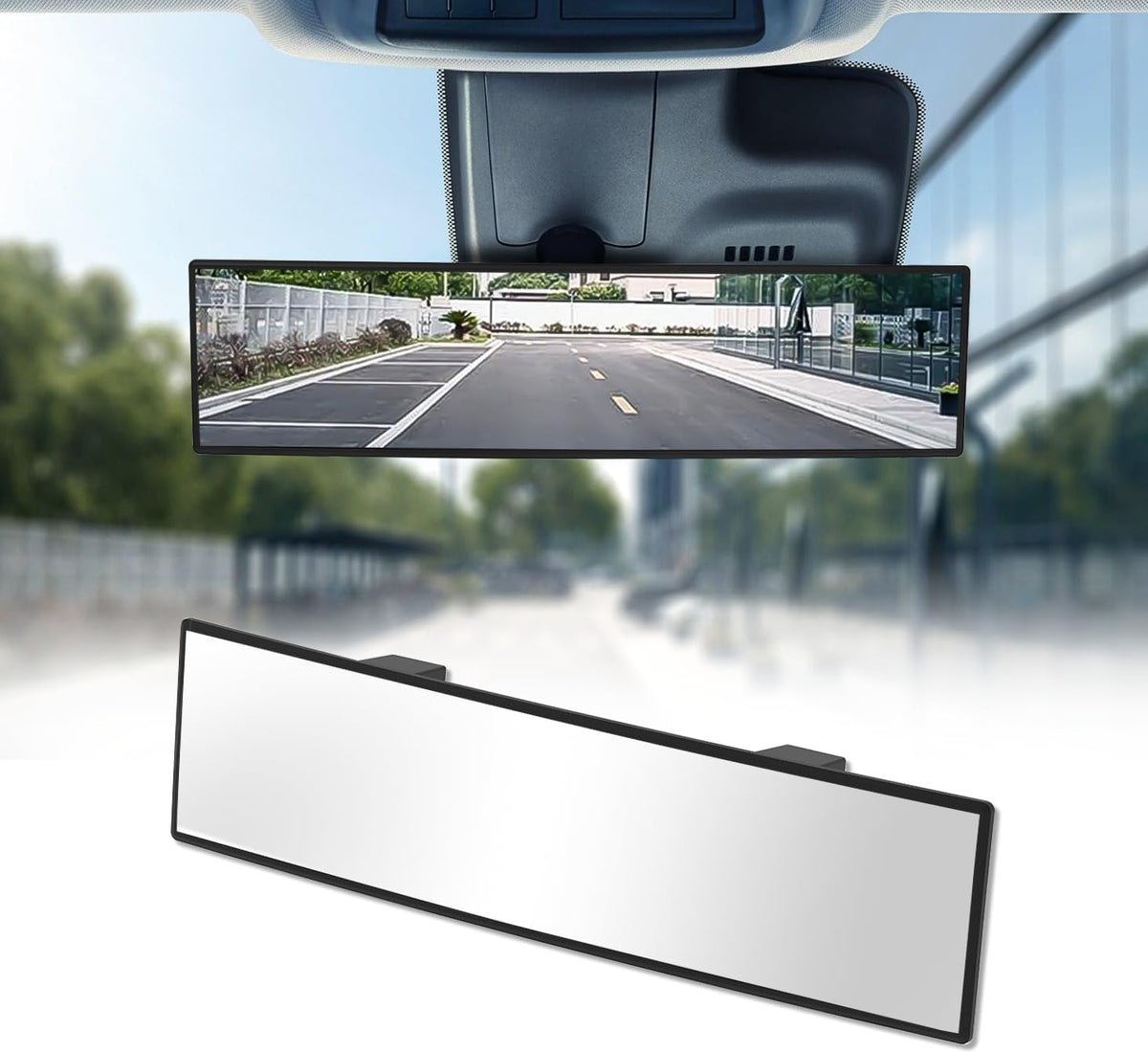 Universal panoramic car rearview mirror