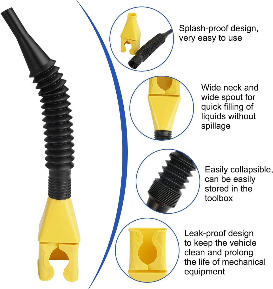 Pack of 4 Flexible Quick Funnel