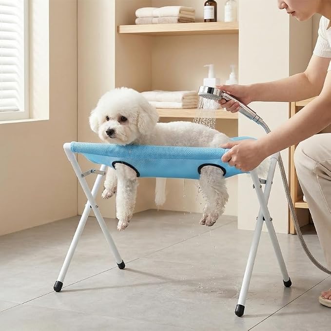 Foldable Pet Grooming and Bathing Station