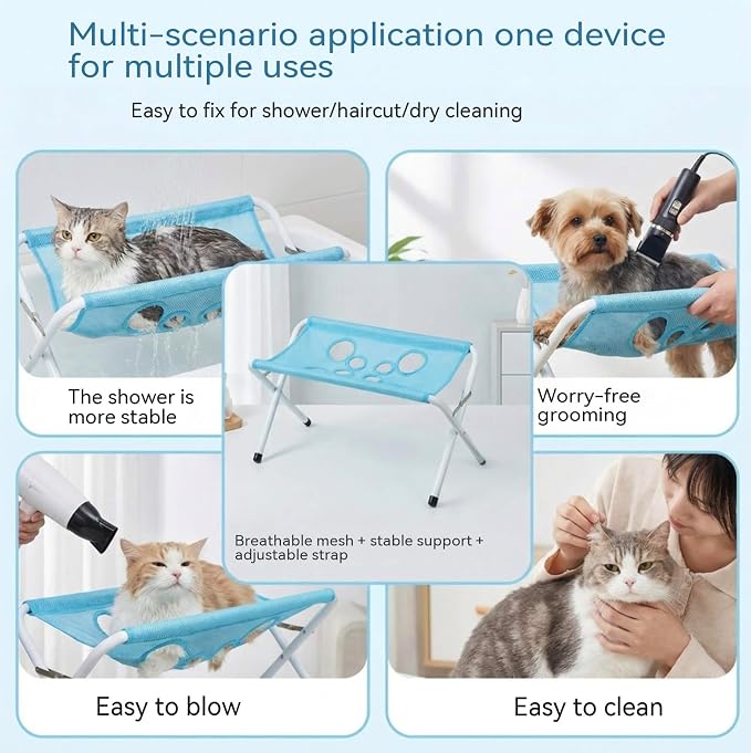 Foldable Pet Grooming and Bathing Station