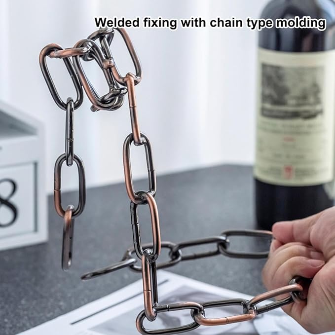 Hanging Chain Wine Rack