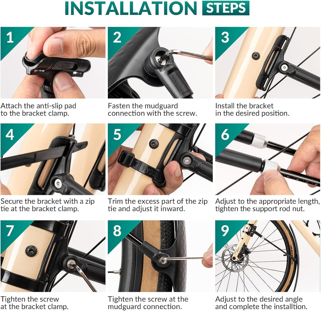 Road Bike Mudguard Set