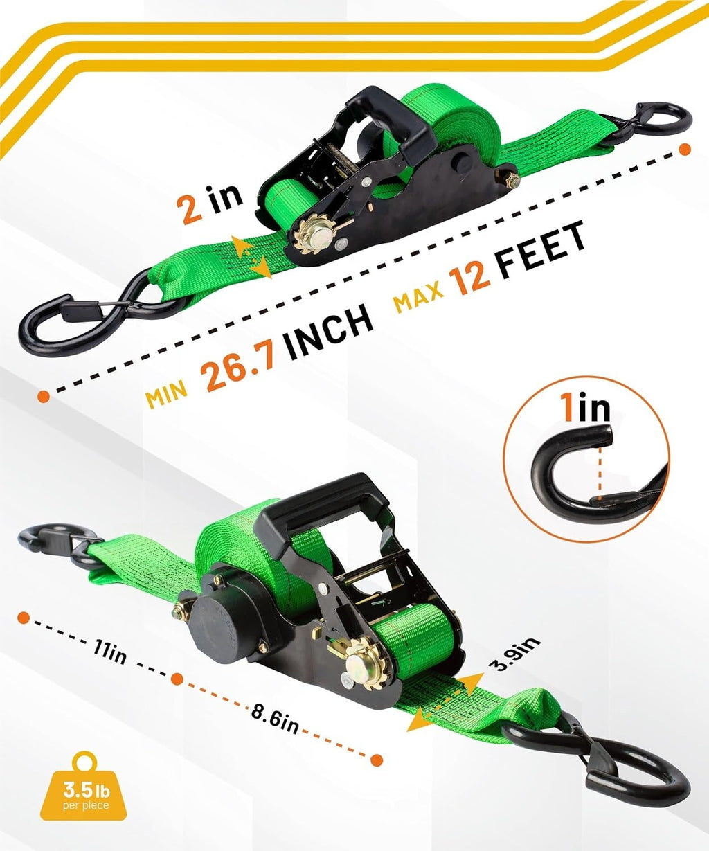 Automatic Retractable Ratchet Strap