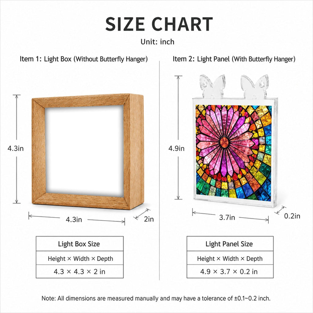 Acrylic Puzzle Night Light - Aurora Bloom