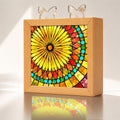 Acrylic Puzzle Night Light - Golden Bloom