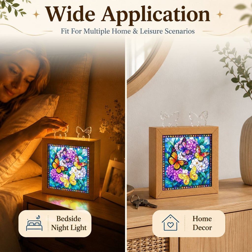 Acrylic Puzzle Night Light - Butterfly Symphony