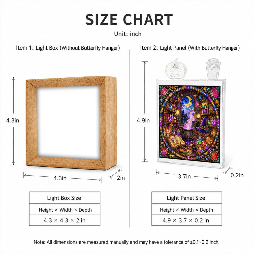 Acrylic Puzzle Night Light - Witch's Alchemy Lab