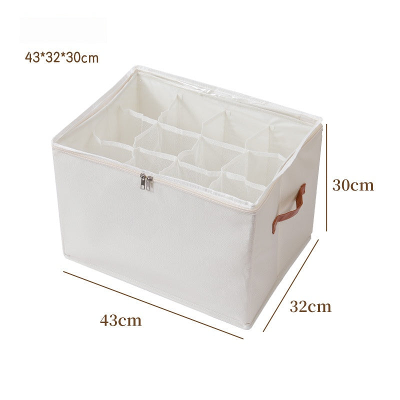 Foldable shoe storage box with lid