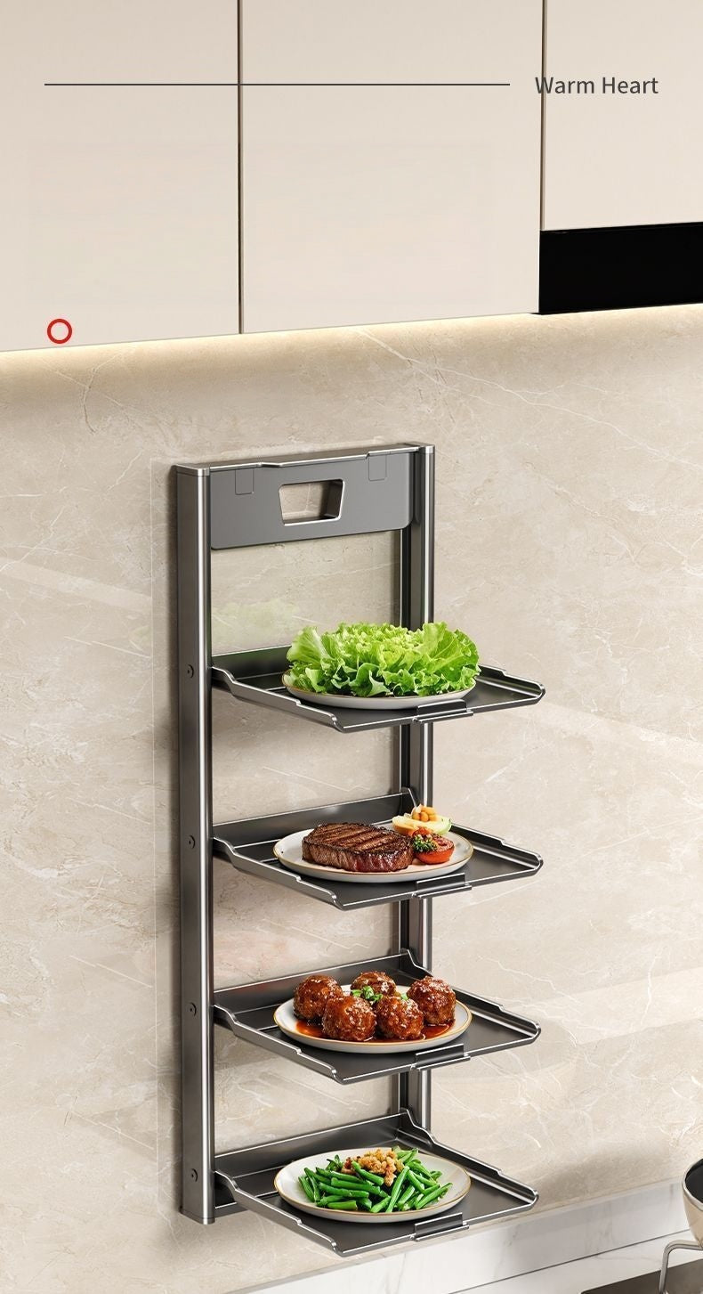 Multi-layer foldable vegetable storage rack