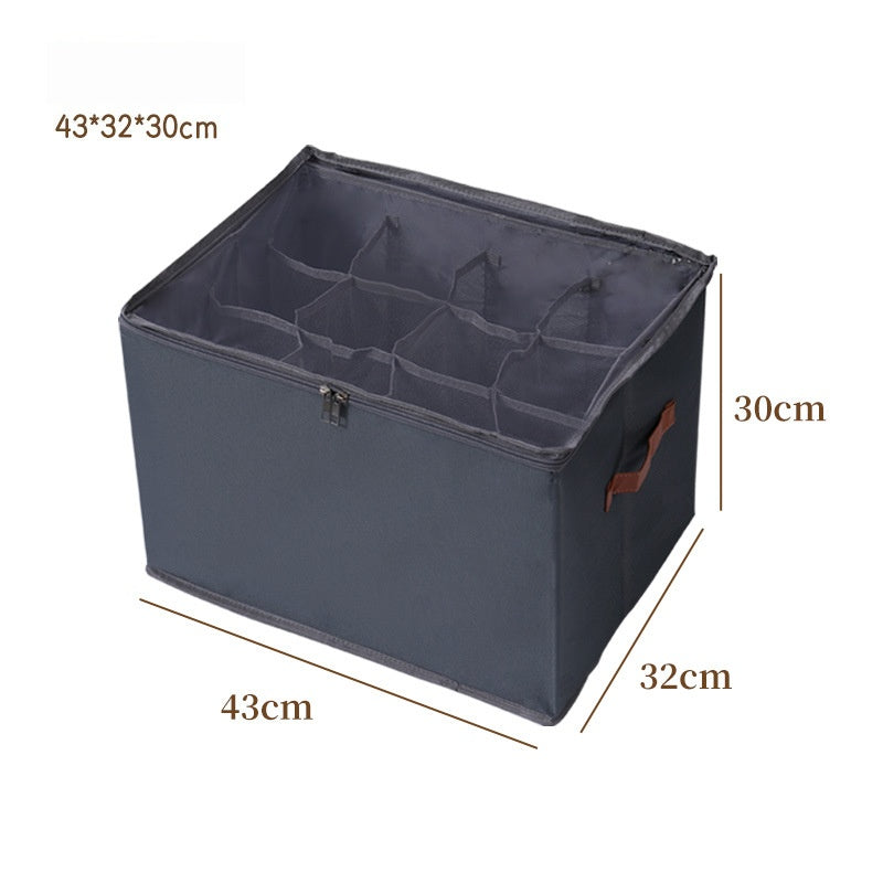 Foldable shoe storage box with lid