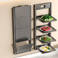 Multi-layer foldable vegetable storage rack