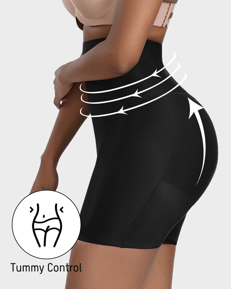 Seamless High-Waist Booty Lift Tummy Control Shapewear Shorts