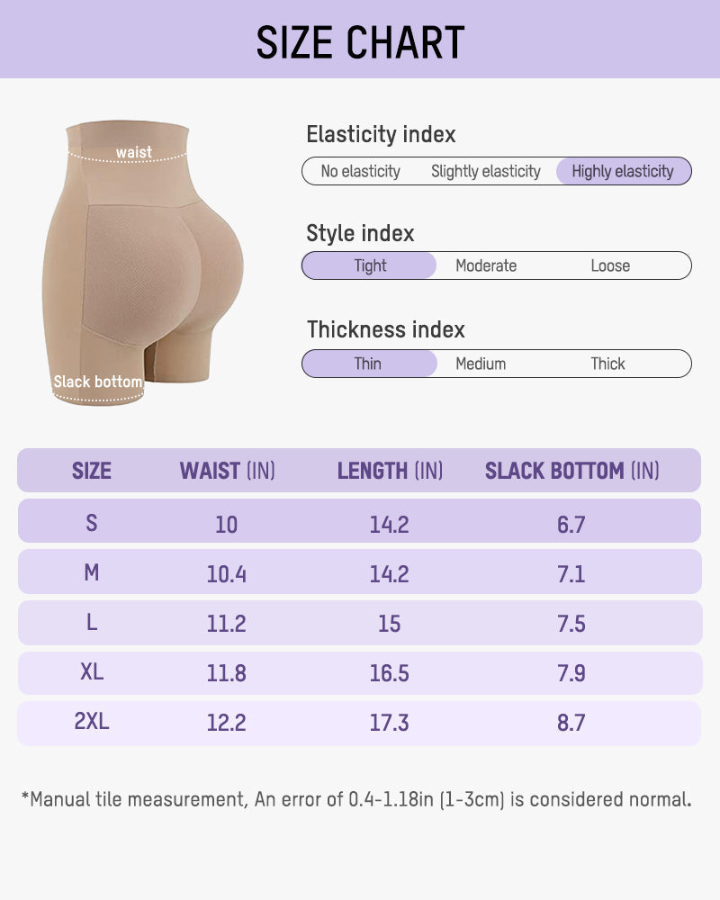 Seamless High-Waist Booty Lift Tummy Control Shapewear Shorts