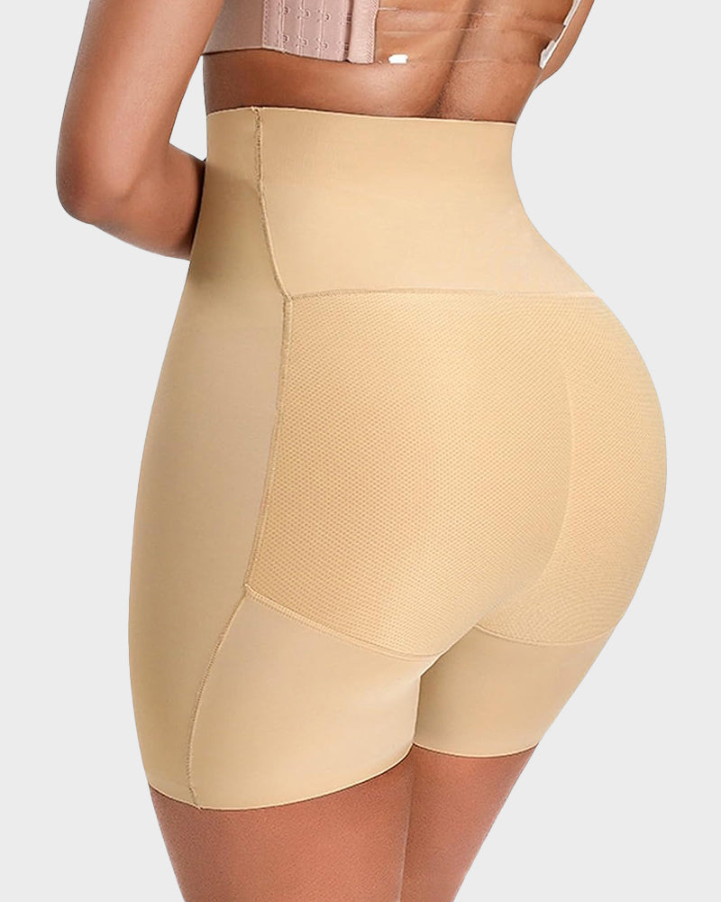 Seamless High-Waist Booty Lift Tummy Control Shapewear Shorts