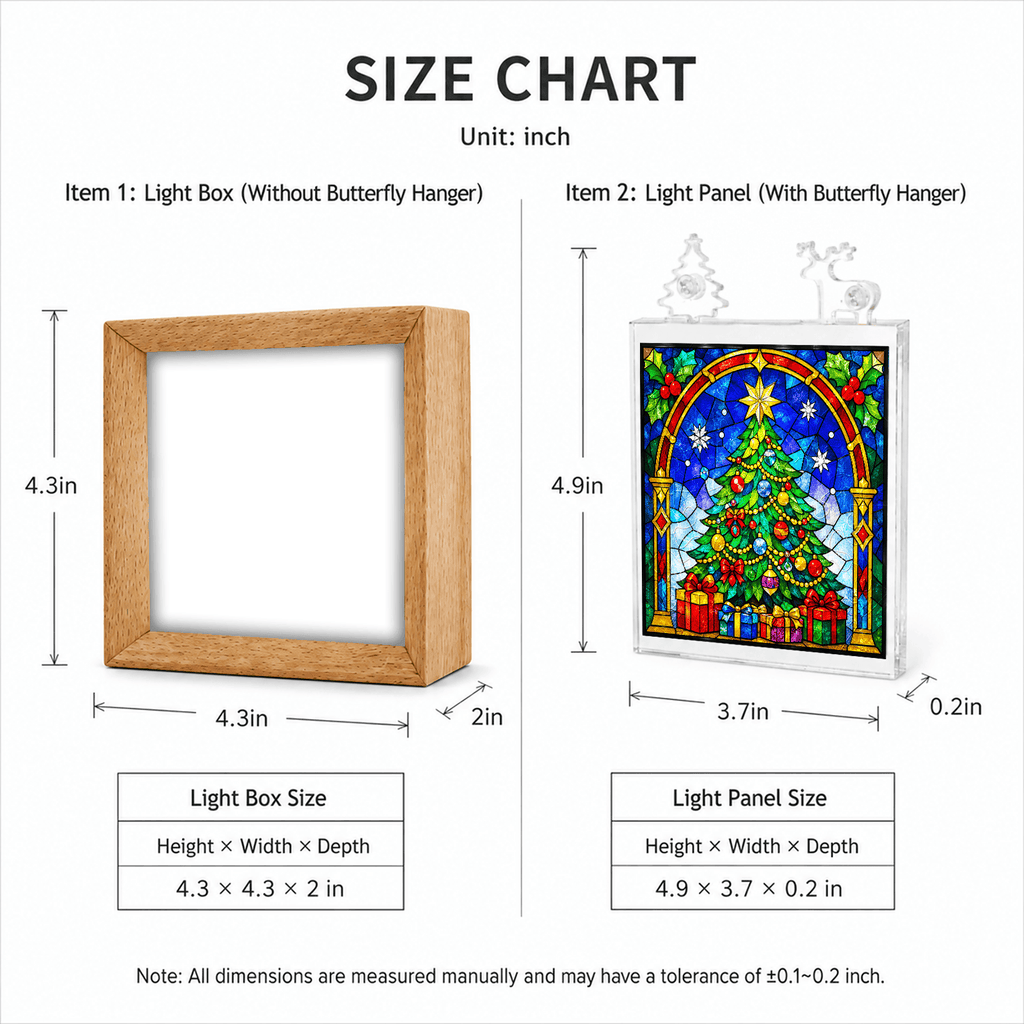Acrylic Puzzle Night Light - Beautiful Christmas Tree