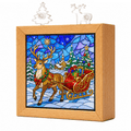 Acrylic Puzzle Night Light - Snowy Reindeer