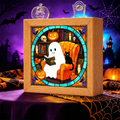 Acrylic Puzzle Night Light -Ghost Cat Reading