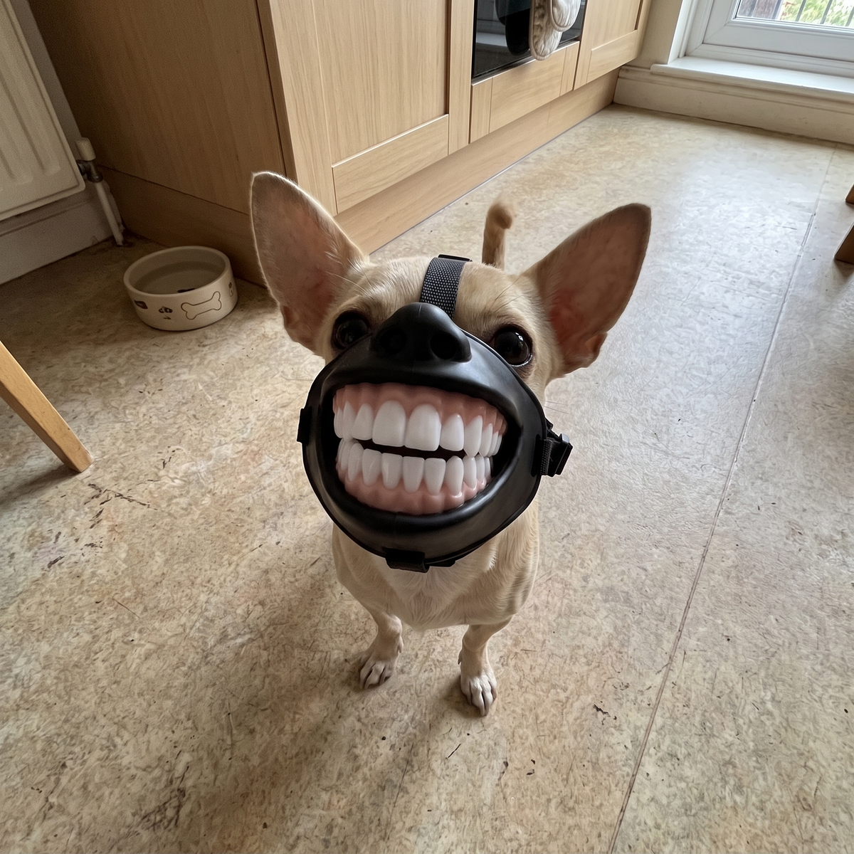 Creative Grinning Dog Mask
