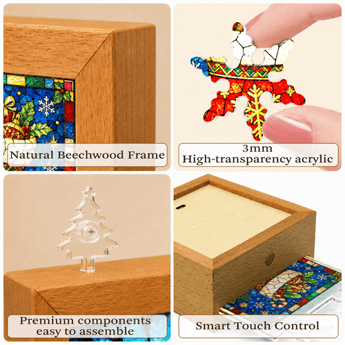 Acrylic Puzzle Night Light - Christmas Stocking for Gifts