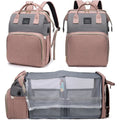 Backpack with foldable baby cot